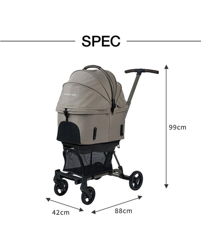 AIRBUGGY FITT WIZ X ペットカート キャリー コット着脱可 耐荷重12kg