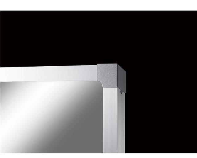 【割れないミラー】 移動式スポーツミラーR型 120×180cm 幅120×高さ180×厚さ2.7cm 鏡 姿見鏡 全身鏡 割れない鏡 ミラー(代引不可)【送料無料】_1