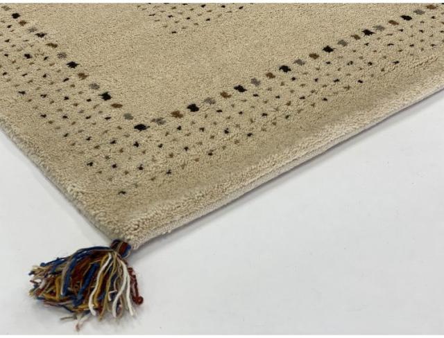 ラグ 90×130cm ウール コットン 天然素材 オールシーズン シンプル おしゃれ 北欧 絨毯 カーペット マット リビングマット 新生活 一人暮らし(代引不可)【送料無料】_1