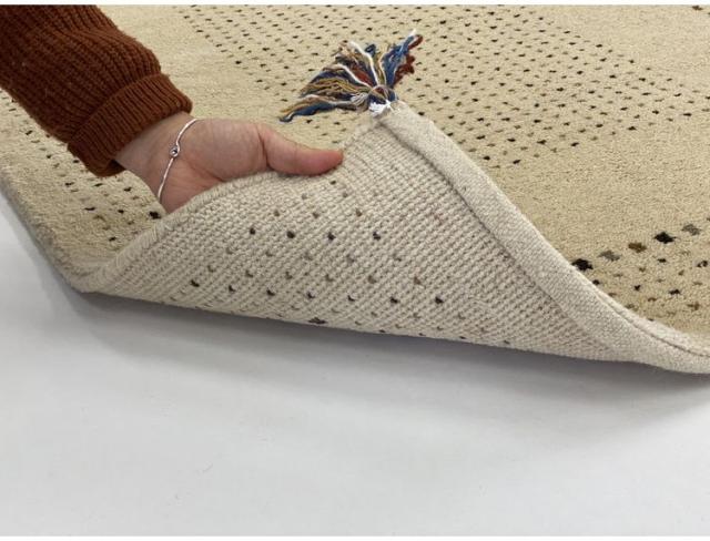 ラグ 90×130cm ウール コットン 天然素材 オールシーズン シンプル おしゃれ 北欧 絨毯 カーペット マット リビングマット 新生活 一人暮らし(代引不可)【送料無料】_2