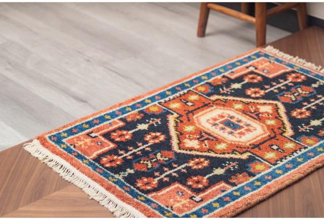 60×90トライバルマットMADRAS インテリア ラグ カーペット ラグマット ラグカーペット リビング 絨毯 玄関マット 玄関 ミニマット(代引不可)【送料無料】_1