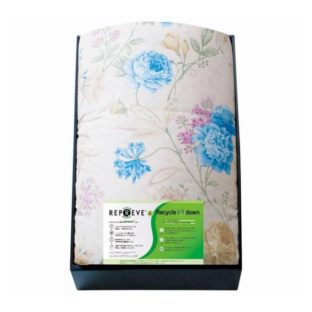 サスティナブル羽毛布団 KAR-25007 布団 ブルー リプリーブ(代引不可)【送料無料】の通販は