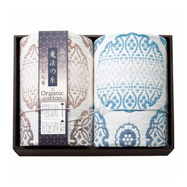 プレミアム五重織ガーゼ毛布2P GMOW-30200 毛布 極選魔法の糸×オーガニック(代引不可)【送料無料】の通販は