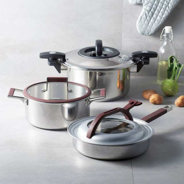 調圧鍋6点セット LA50B-SET 調理用品 mデザイン(代引不可)【送料無料 