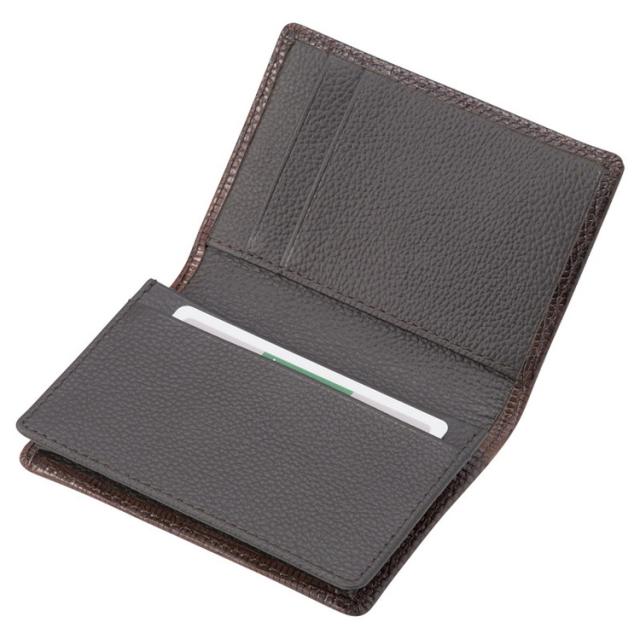 リザード名刺入&長財布(ブラウン) 財布 SET-NOM170006BRN(代引不可)【送料無料】 リザード名刺入&長財布 ブラウン SET-NOM170006BRN 財布(代引不可