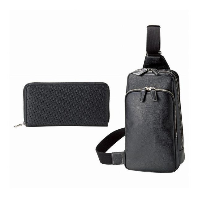 日本製牛革ワンショルダー&財布 T305-248 バッグ 良品工房(代引不可)【送料