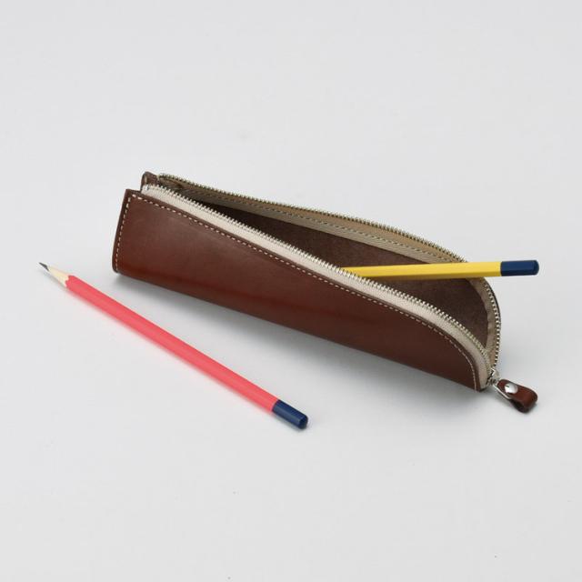 ヌメ革ペンケース OJ-0514 文具 チョコ made in underground