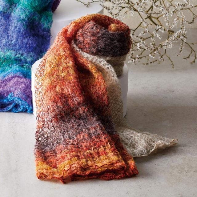 マフラー YMD-6341-84 スカーフ オレンジ(代引不可)【送料無料】の通販は 5,625円