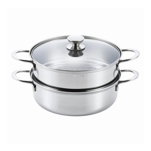 IH対応二段蒸し器23cm LU-23M 調理用品 ルチェンテ(代引不可)【送料無料】の通販は 11,250円