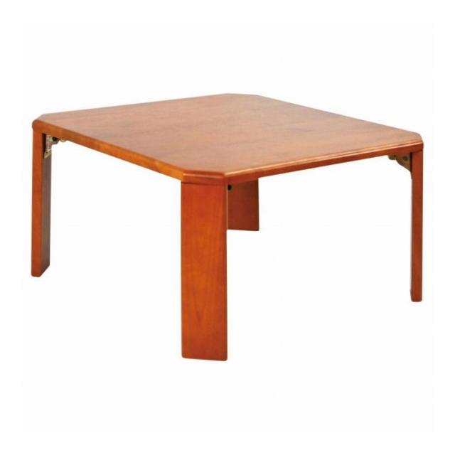 天然木折りたたみテーブル TF-5353L BR 家具(代引不可)【送料無料】