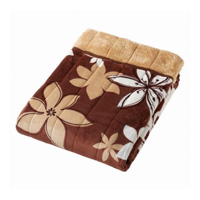 あったかアイデア&厳選素材 あったか遠赤極ふわ合せ綿入毛布 クロスロード F24100(代引不可)【送料無料】の通販は 6,073円