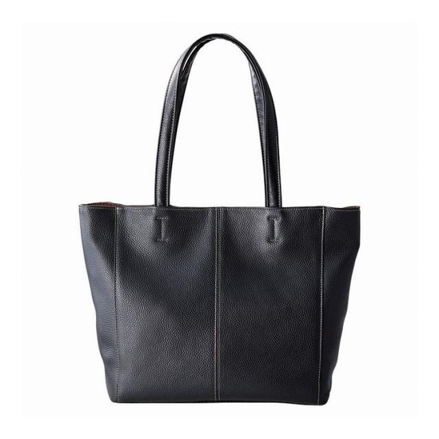 牛革トートバッグ ブラック 4167-01A(代引不可)【送料無料】の通販は