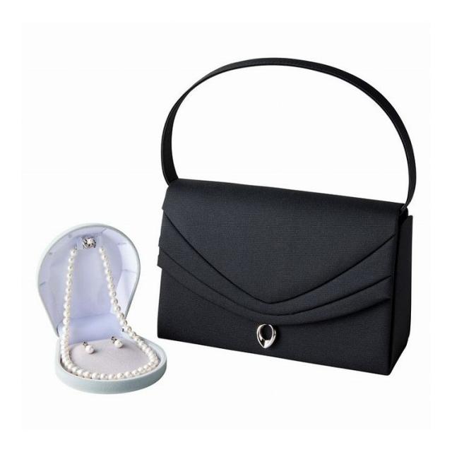 フォーマル2ウェイバッグ&貝パールネックレスセット バッグ 2WN-25022(代引不可)【送料無料】 フォーマル2ウェイバッグ&貝パールネックレスセット 2WN-25022(代引