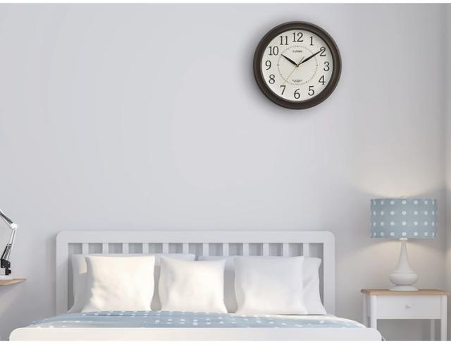 ランデックス 電波掛時計 ルームサイド YW9163DBR(代引不可)【送料無料】の通販は