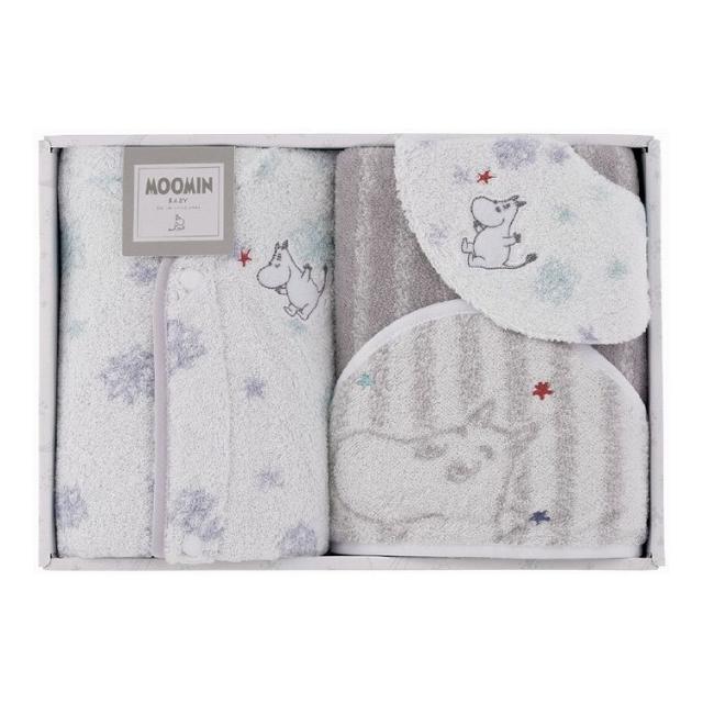 ムーミン スターギフト おくるみ&ポンチョ&スタイ 47-7059100(代引不可)【送料無料】