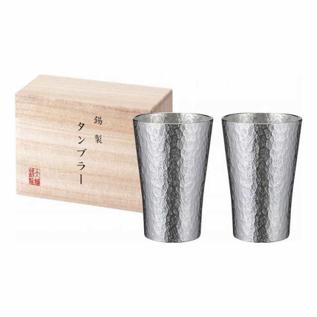 本錫タンブラー150ml 六花(りっか)小ペア(桐箱入) trk-1P(代引不可)【送料無料】の通販は 17,600円