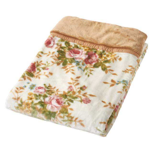 あったかアイデア&厳選素材 厚手の衿付毛布 クロスロード 毛布 F2480(代引不可)【送料無料】