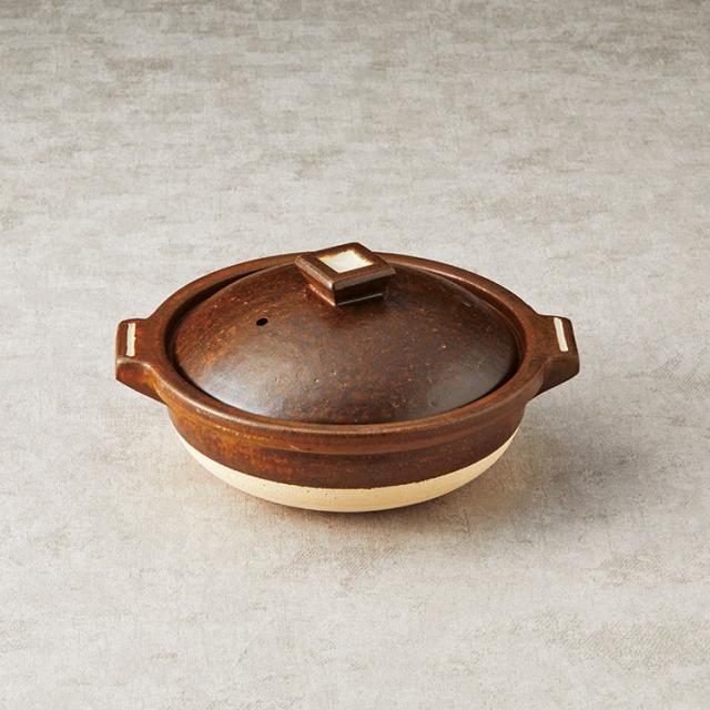 2人用鍋 信楽焼 和陶器 Hg-2(代引不可)【送料無料】