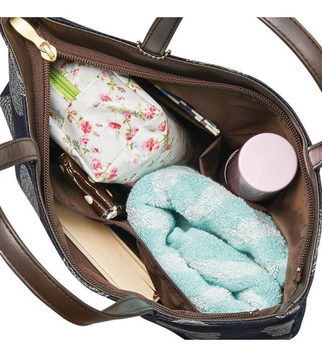 ドット柄バッグセット(ネイビー) レーヌネイビー バッグ RLM-8500