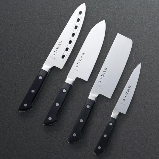 口金付料理包丁4点セット 濃州孫六作 包丁 A-150I(代引不可)【送料無料】