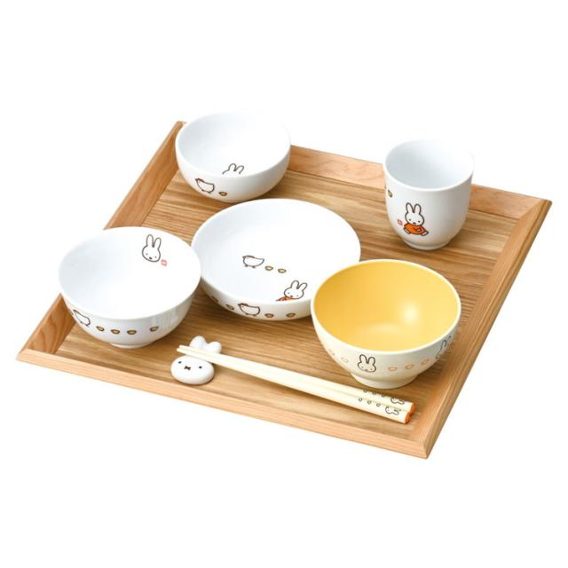お食い初めセット(こっこ親子) ミッフィーイングレーズ 洋陶器 417721(代引不可)【送料無料】