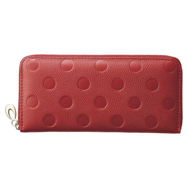 姫路レザー牛革ラウンドファスナー長財布 財布 MY19156-RE(代引不可)【送料無料】