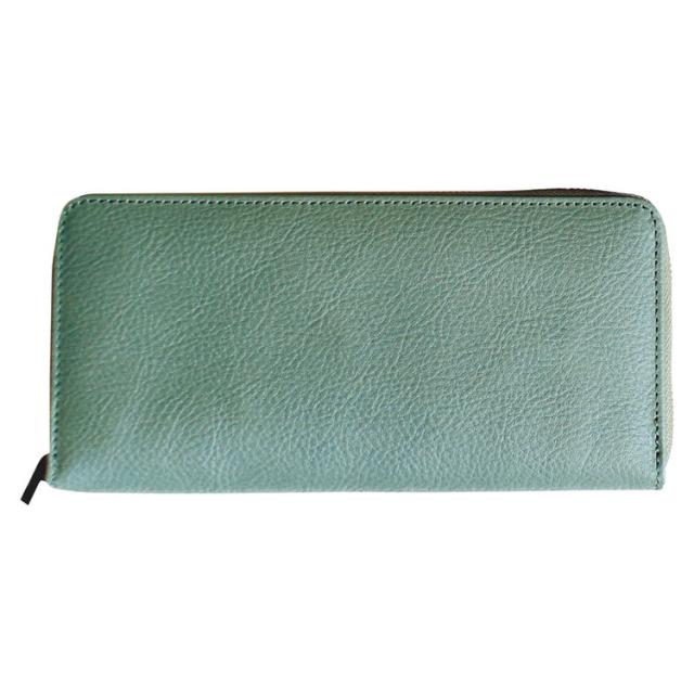 牛革ラウンドファスナー長財布 姫路レザー 財布 MY19202-GN(代引不可)【送料無料】