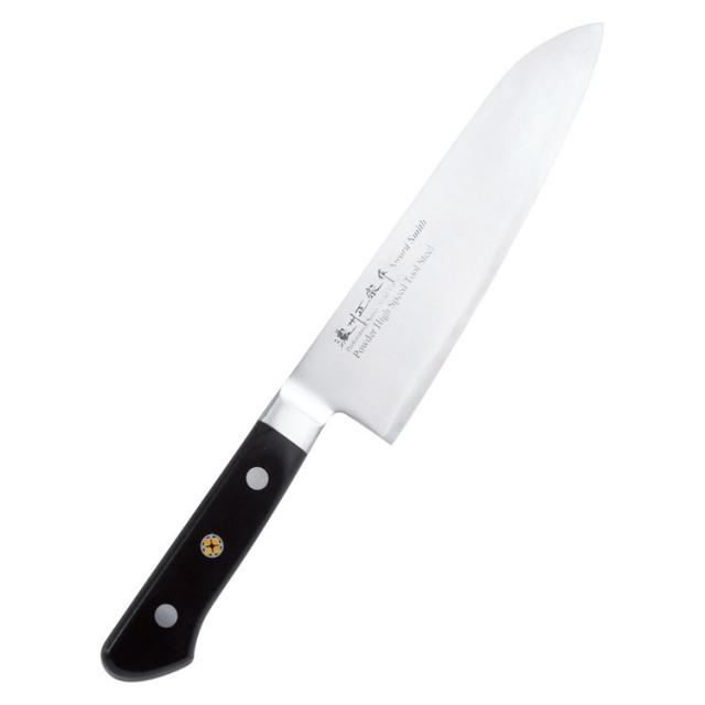 粉末ハイス鋼割込三徳包丁 濃州正宗作 包丁 500A(代引不可)【送料無料】