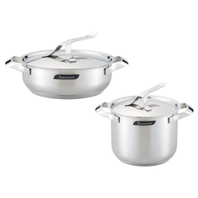 ローキャセロール&amp;MY POT ストックポット(蓋付) バラゾーニ 調理用品 160004024+160001020(代引不可)【送料無料】