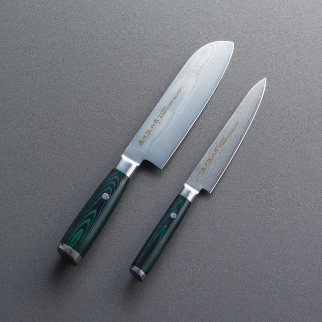ダマスカス包丁2点セット 濃州孫六作 包丁 500F(代引不可)【送料無料】