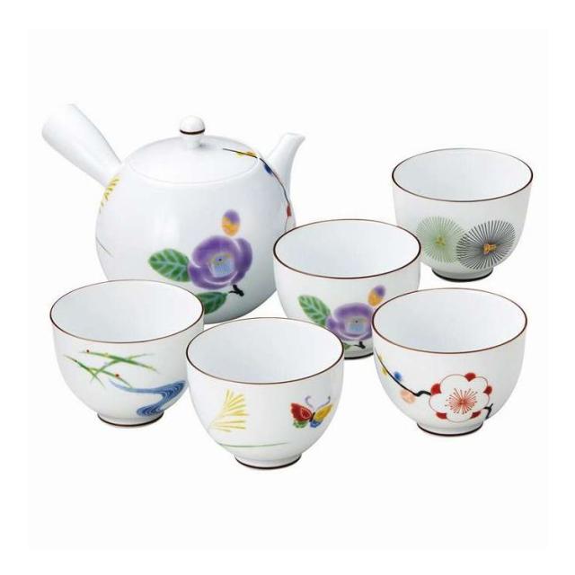 茶器揃 はんなり 香蘭社 1052-AMN ギフト プレゼント(代引不可)【送料無料】