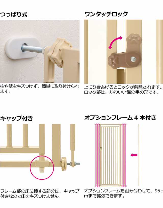 リッチェルキャットセーフティーゲート外装箱に破れ汚れ歪みあります