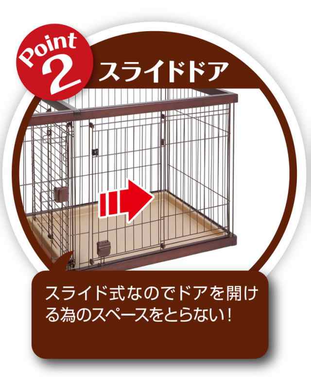 ペティオ ドッグルームサークル 犬用 ケージ ゲージ スモール ブラウン 小屋 トレー付 小型犬用 超小型犬用 トイレの場所を分けられる 犬ゲージ  ハウス Petio【送料無料】の通販はau PAY マーケット - リコメン堂 | au PAY マーケット－通販サイト