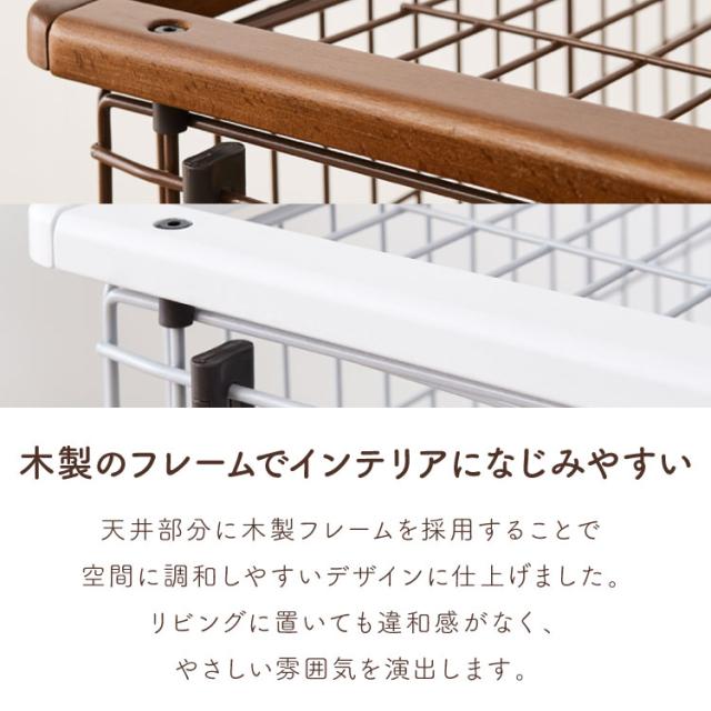 ボンビアルコン 犬用 ケージ トイレトレー付 屋根付き トイレと居住スペースの分離式 背面パネル 汚れにくい スライドドア しつけるプラスワンサークル ゲージ ハウス サークル 大きい 大型 犬 ペット【送料無料】_13