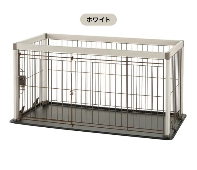 リッチェル アルミフレームペットサークル 110-60 本体 & 屋根面 サークル ケージ 110x60cm 高さ55cm 小型犬用 ゲージ ペットサークル スライドドア キズが付きにくい 犬 いぬ ペット用 Richell【送料無料】_5