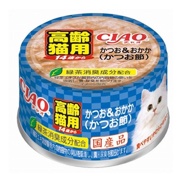 【48個セット】 CIAO 14歳からのかつお&amp;おかか(かつお節) 85g x48【送料無料】