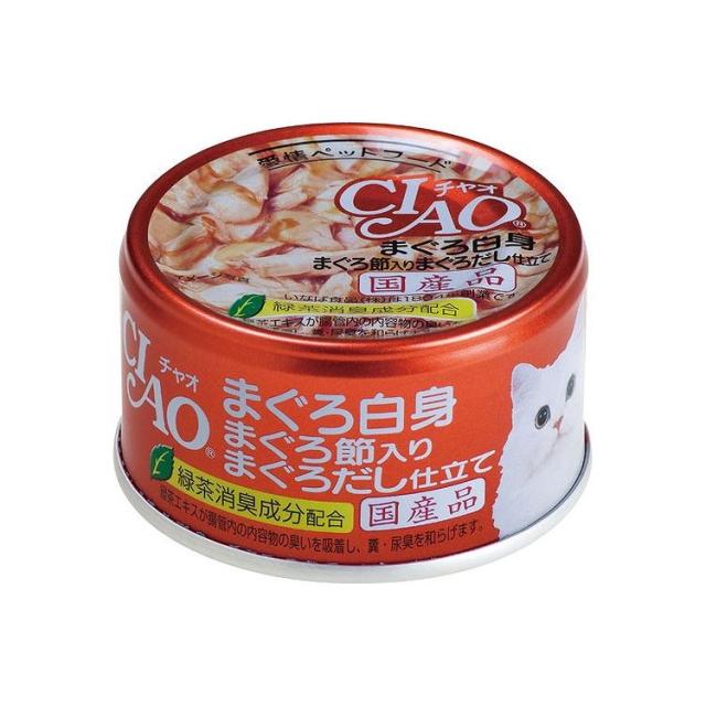 【48個セット】 CIAO まぐろ白身 まぐろ節入り まぐろだし仕立て 85g x48【送料無料】 7,128円
