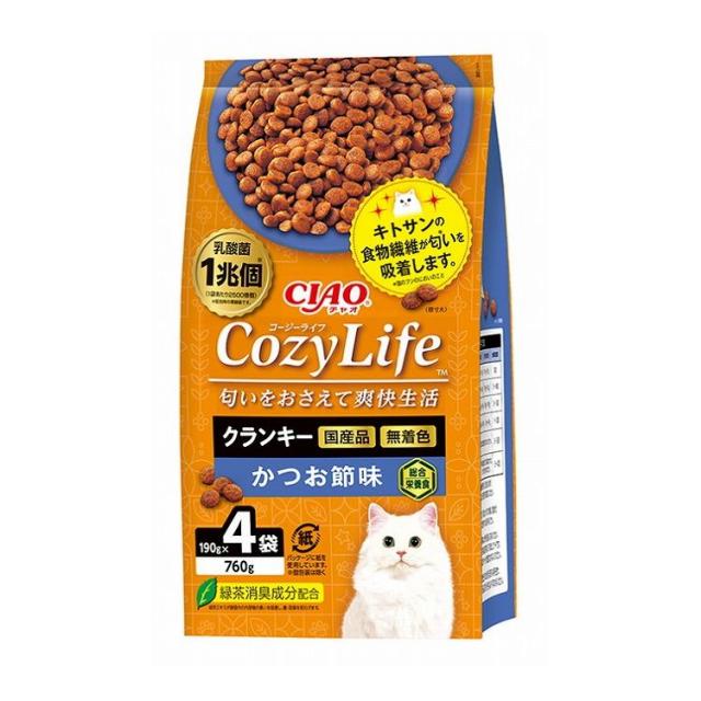 【4個セット】 CIAO CozyLife クランキー かつお節味 190g×4袋 x4【送料無料】の通販は 5,390円