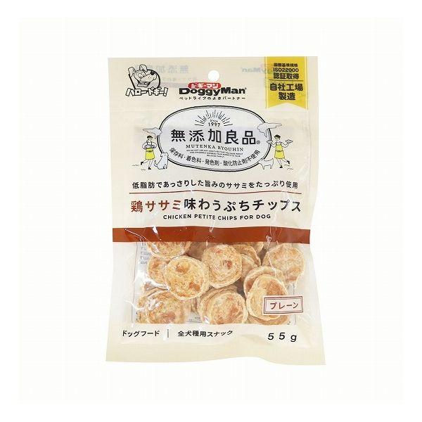 【36個セット】 ドギーマン 無添加良品 鶏ササミ味わうぷちチップス プレーン 55g x36【送料無料】