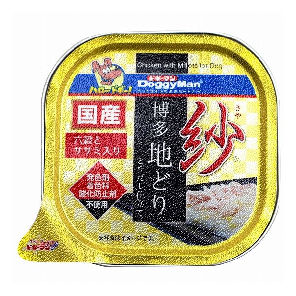 【48個セット】 ドギーマン 紗 博多地どり 六穀とササミ入 100g x48【送料無料】