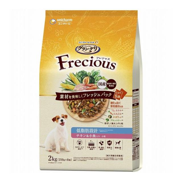 【4個セット】 ユニチャーム グラン・デリ フレシャス アダルト成犬用 低脂肪設計 チキン&小魚入り 2kg【送料無料】
