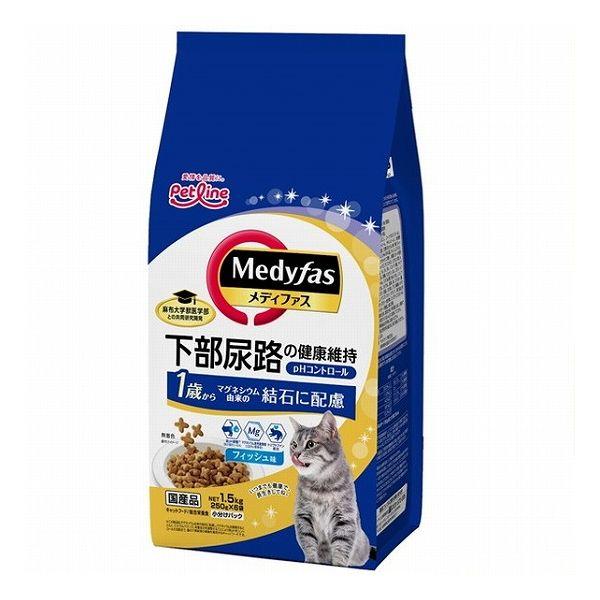 【6個セット】 ペットライン メディファス 1歳から フィッシュ味 1.5kg(250g×6)【送料無料】