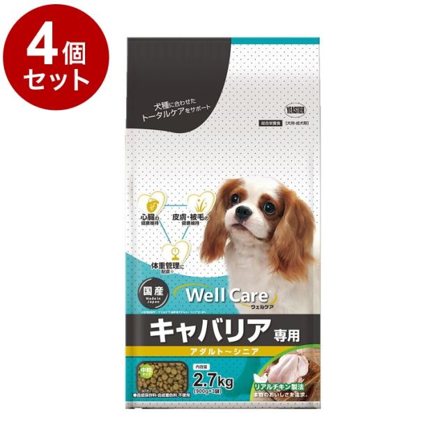 【4個セット】 イースター ウェルケア キャバリア専用 アダルト~シニア 2.7kg 犬 いぬ イヌ ドッグ DOG 愛犬 食事 ドッグフード ペットフード DOGFOOD ごはん ご飯 ドライ ドライフード【送料無料】 6,300円