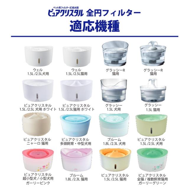 GEX ジェックス ピュアクリスタル 軟水化フィルター 猫用 2個入 給水器