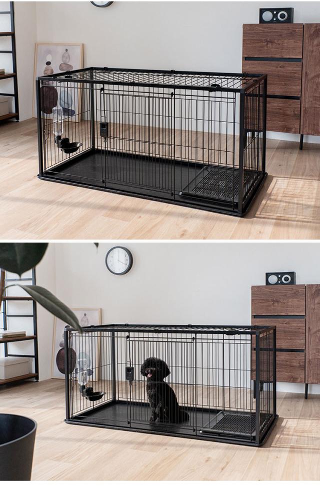 リッチェル 犬用 サークル ケージ 屋根面付き 120×60cm 高さ60cm