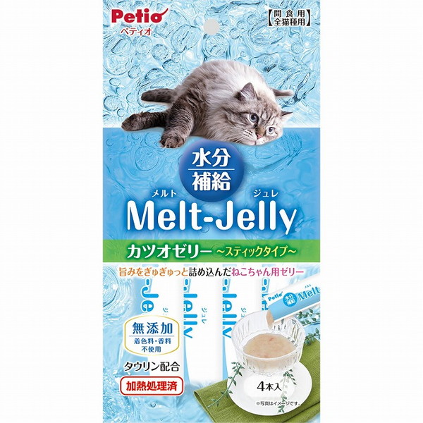 【24個セット】 ペティオ メルトジュレ 水分補給 カツオゼリー スティックタイプ 4本入【送料無料】