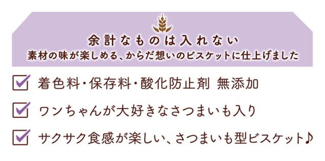 【20個セット】 ペティオ 余計なものは入れない さつまいも入り ビスケット サクサクタイプ 340g【送料無料】_2