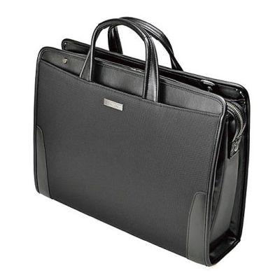 国産 日本製 バジェックス 鋼(はがね) ブリーフケース(天ファスナー型) ブラック ビジネス ビジネスバッグ 鞄(代引不可)【送料無料】
