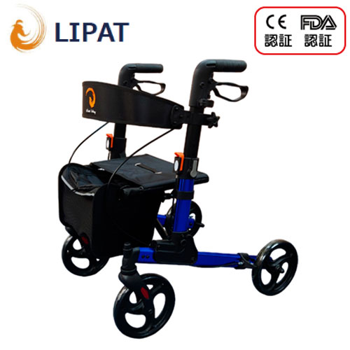 LIPAT ライパット シルバーカーNEXT ブルー アルミ製 折りたたみ