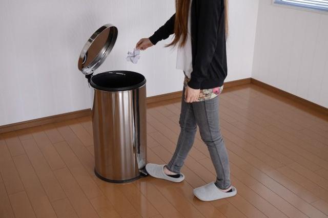 ダストボックス 40L ペダル式ダストボックス 3L ごみ箱 ゴミ箱 ごみばこ ふた付 フタ付 ペダル タッグ(代引不可)【送料無料】_3